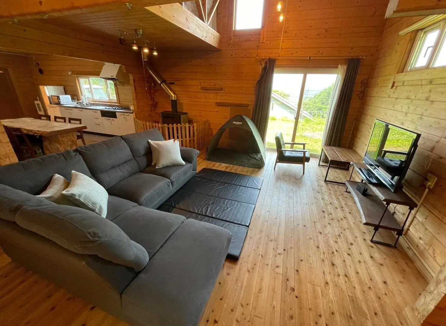 דירה Toyoura Large Log Cabin 桜